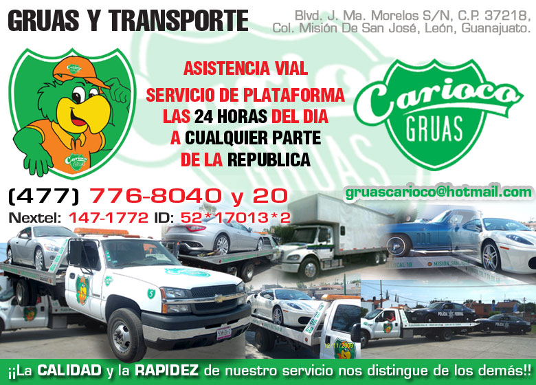  Grúas en Guanajuato