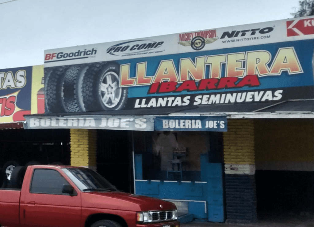 Llanteras en Mexicali